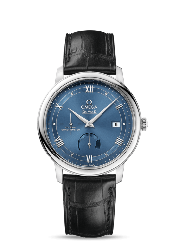 Omega De Ville Prestige Co-Axial 39.5 Power Reserve Stainless Steel / Vintage Blue